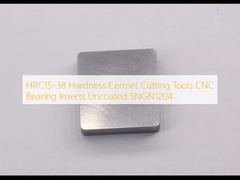 HRC15-38 Hardness Cermet Cutting Tools CNC Bearing Inserts Uncoated SNGN1204