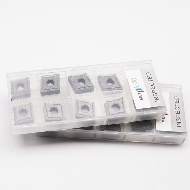 Hohe Festigkeit TiCN-basierte Cermet Drehen Einfügungen CNMG120408-MS1 mit HRA92.5 Härte für Verschleißbeständigkeit bei äußeren Drehen