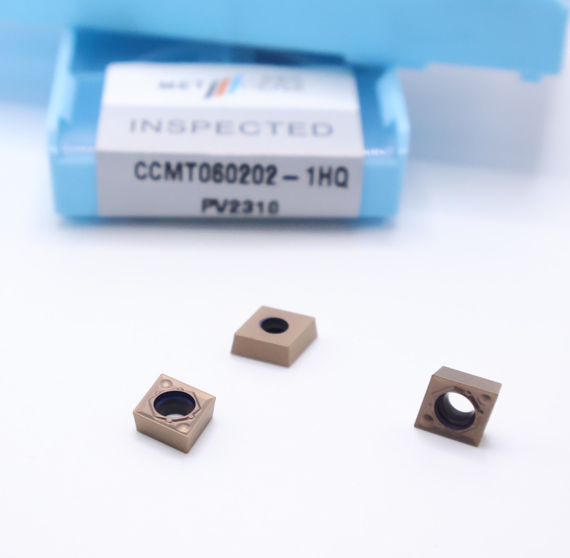 CCMT060202-1HQ PV2310 Zermet-Schneidwerkzeug Einfügt Bronze Material HRA92.5 Härte Glatte Oberfläche