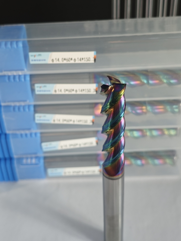 MAE PLUS Langlänge Karbid Endmühle für Nichteisenmetalle Aluminium- und Kupferverarbeitungsmühle 14 mm φ14.0 x 60 x φ14 x 150 mm