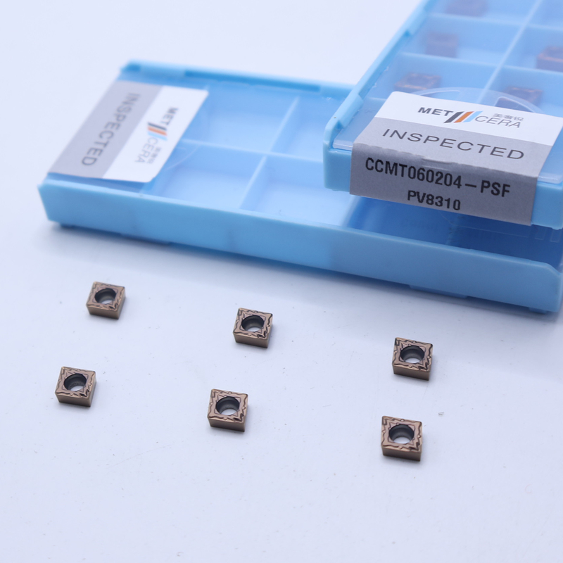 CCMT060204 CNC-Karbiddrehintrittsvorrichtungen für die Veredelung des Schneidens von Stahl und Legierungen, PVD-beschichtete Eintrittsvorrichtungen, CCMT für Drehwerkzeuge