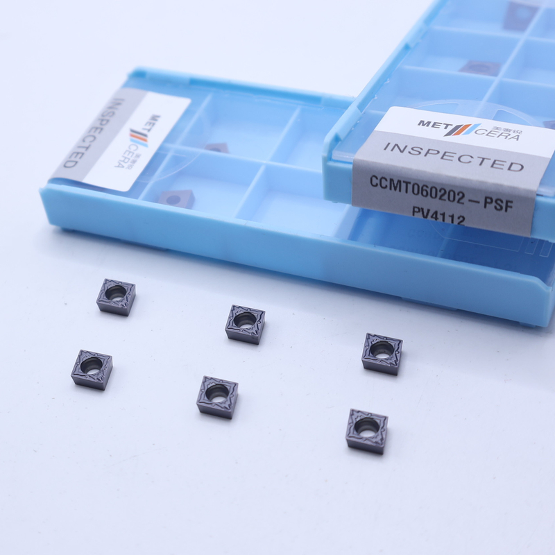 CNC-Karbiddrehintritt, PVD-beschichteter Karbiderdrehintritt für Drehwerkzeughalter, CCMT060202