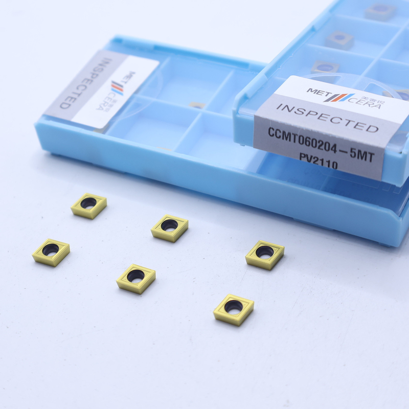 CCMT060204 TiCN Cermet-Einsätze für die innere Drehung PVD-beschichtetes Metalldrehwerkzeug 5MT Spaltmaschine