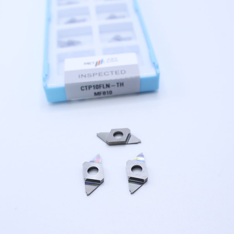 HRA91.8 Härte Unbeschichtet CNC-Carbide-Einsatz für das Abschneiden CTP Abtrennen indexierbare Einsätze links Schneiden CTP10FLN-TH
