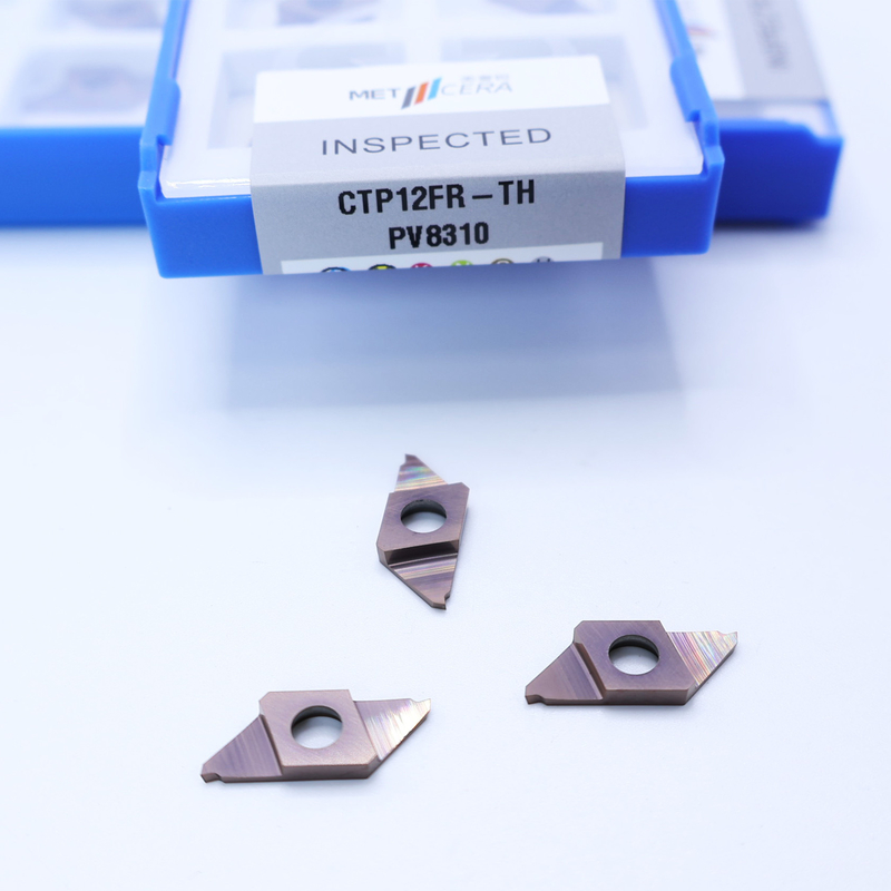 PV8310 Zementkarbid CNC-Karbid-Einsatz für das Abschneiden CTP PVD-beschichtetes Abtrennen indexierbare Einsätze CTP12FR-TH