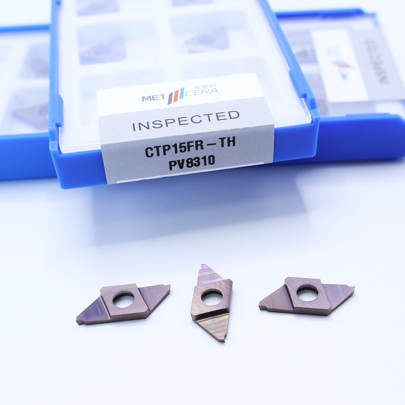CTP15FR-TH PVD-beschichtete CNC-Carbid-Einlage für CTP-Ausschnitt-Austrennung von indexierbaren Einlagen