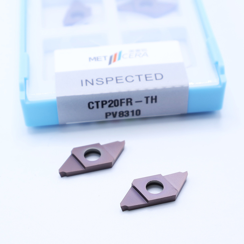 PV8310 Bronze-CNC-Carbide-Einsatz für das Abschneiden CTP PVD-beschichtetes Abtrennen indexierbare Einsätze CTP20FR-TH perfekt für CTP