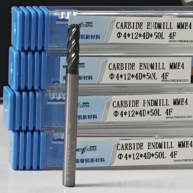 MME4 Fräsmaschine aus Edelstahl 4mm φ4.0x12x4Dx50mm zur Rohfertigung Härte HRC55-60