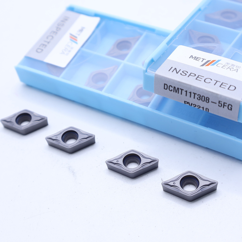 DCMT07 DCMT11 Cermet-Einsätze in 5FG-Chipschneider für die externe und interne Drehung von Stahl