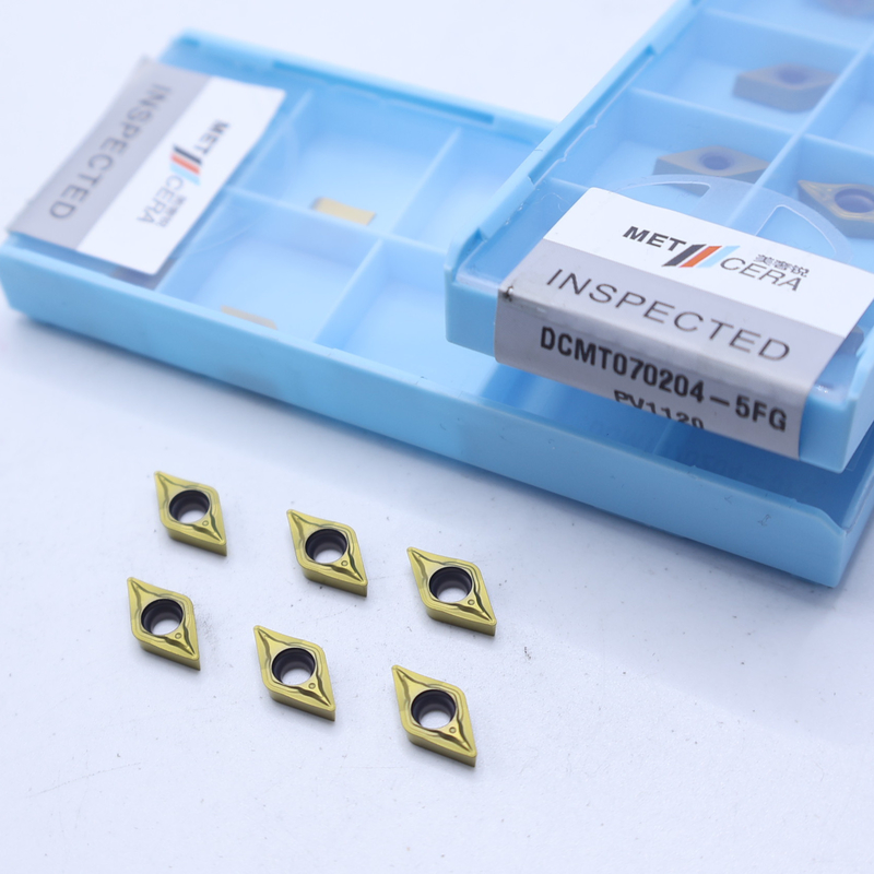 DCMT07 DCMT11 Cermet-Einsätze in 5FG-Chipschneider für die externe und interne Drehung von Stahl
