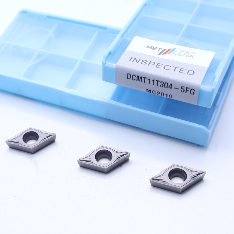 DCMT07 DCMT11 Cermet-Einsätze in 5FG-Chipschneider für die externe und interne Drehung von Stahl