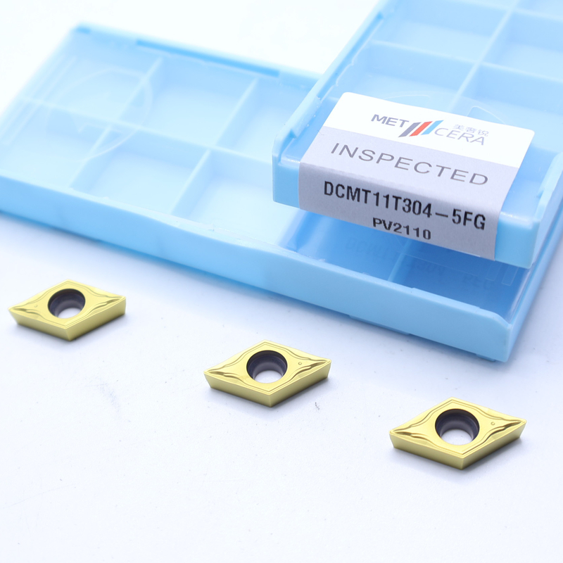 DCMT07 DCMT11 Cermet-Einsätze in 5FG-Chipschneider für die externe und interne Drehung von Stahl