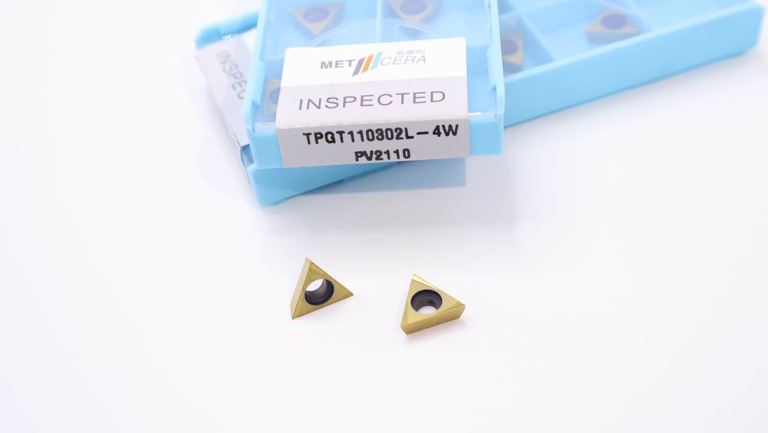 TPGT06 TPGT08 TPGT09 TPGT10 TPGT11 Cermet CNC-Drehvorrichtungen mit nicht beschichtetem 4W-Chipbreaker