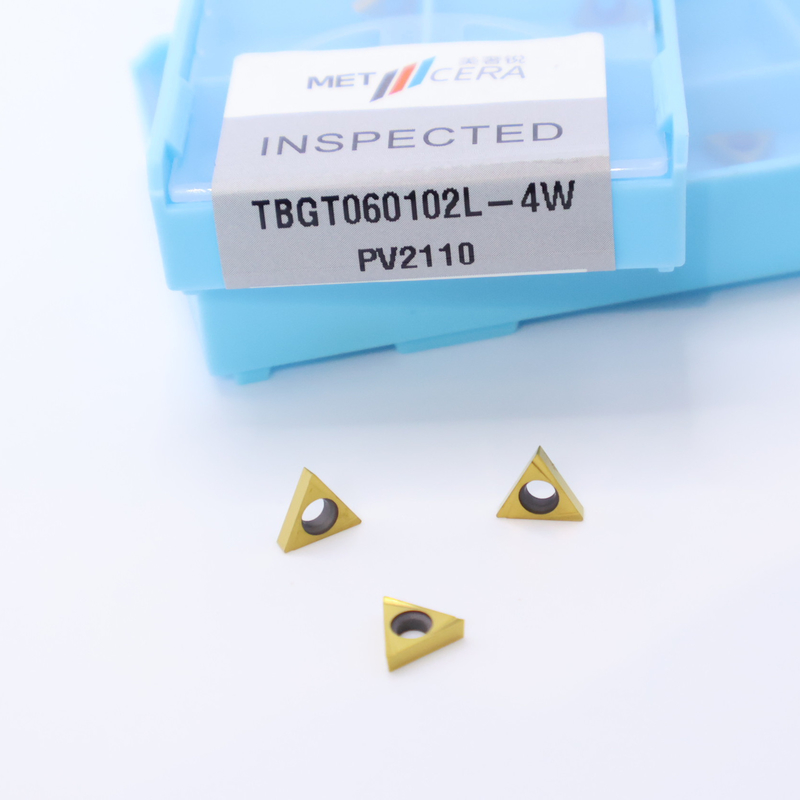 TPGT06 TPGT08 TPGT09 TPGT10 TPGT11 Cermet CNC-Drehvorrichtungen mit nicht beschichtetem 4W-Chipbreaker