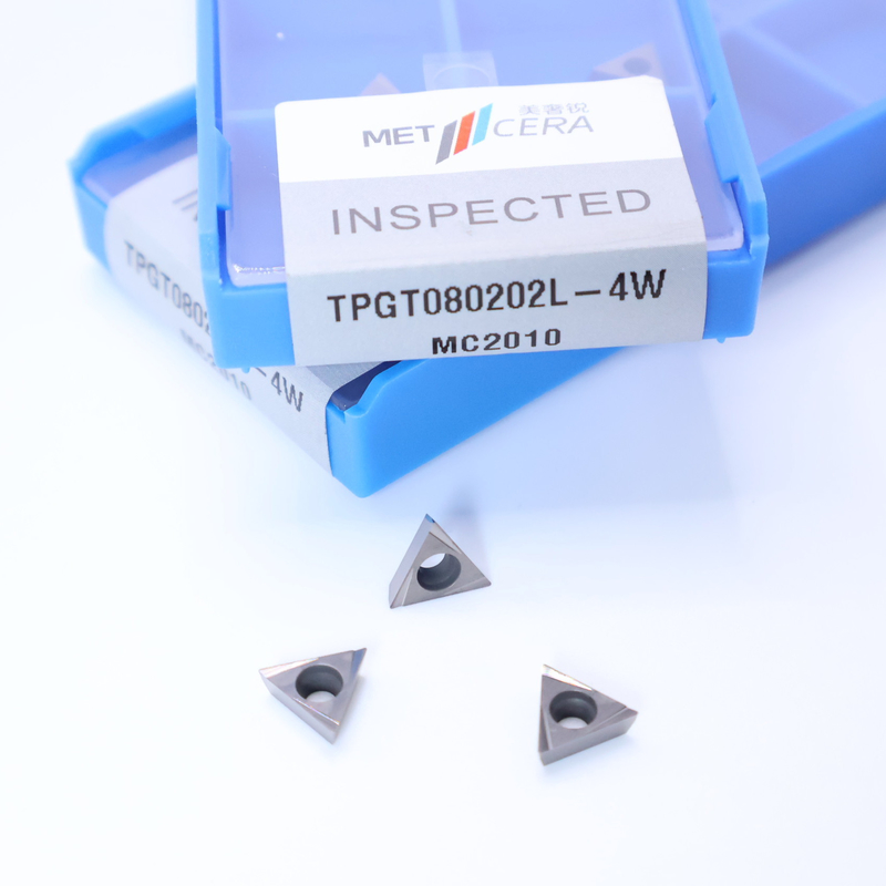 TPGT06 TPGT08 TPGT09 TPGT10 TPGT11 Cermet CNC-Drehvorrichtungen mit nicht beschichtetem 4W-Chipbreaker