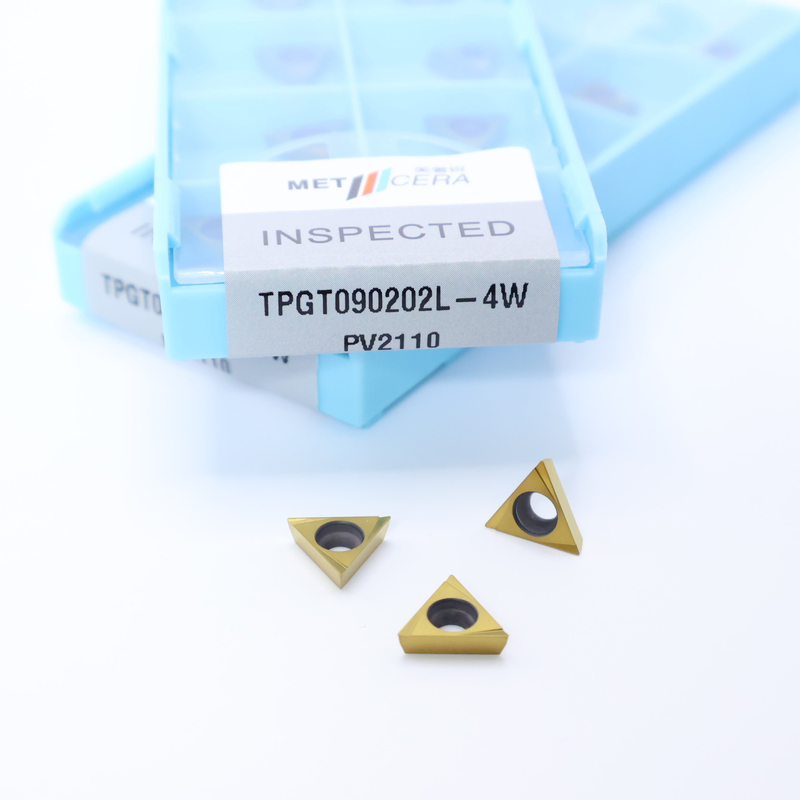 TPGT06 TPGT08 TPGT09 TPGT10 TPGT11 Cermet CNC-Drehvorrichtungen mit nicht beschichtetem 4W-Chipbreaker