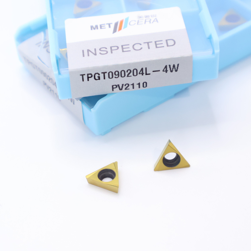 TPGT06 TPGT08 TPGT09 TPGT10 TPGT11 Cermet CNC-Drehvorrichtungen mit nicht beschichtetem 4W-Chipbreaker