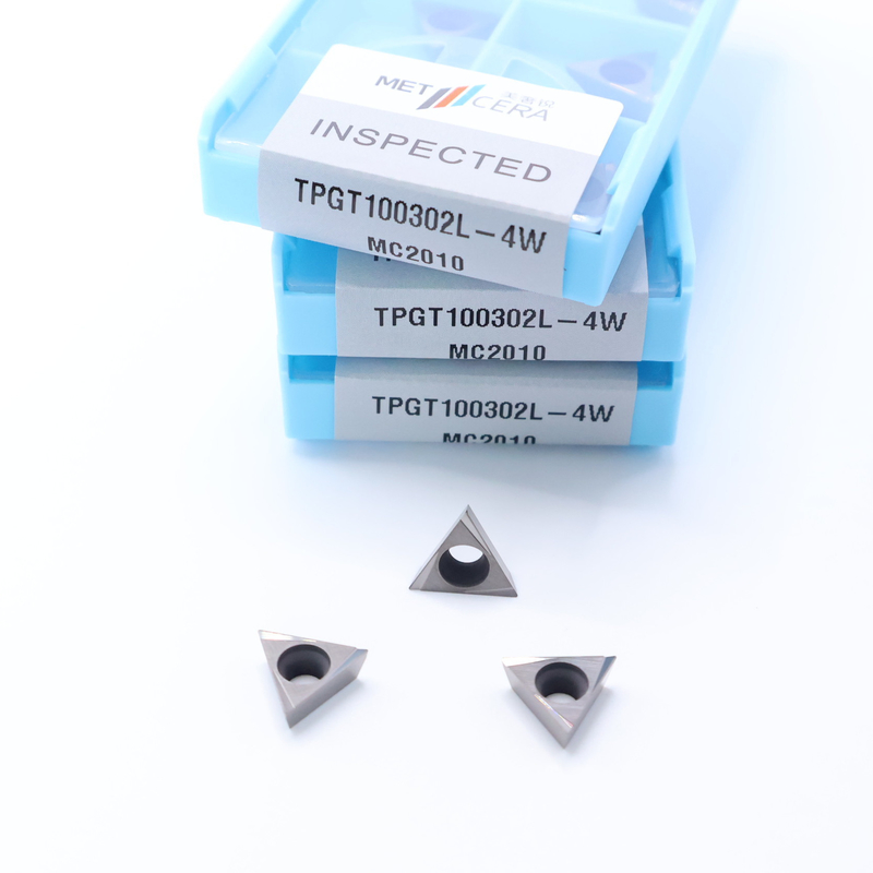 TPGT06 TPGT08 TPGT09 TPGT10 TPGT11 Cermet CNC-Drehvorrichtungen mit nicht beschichtetem 4W-Chipbreaker