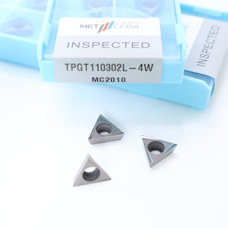 TPGT06 TPGT08 TPGT09 TPGT10 TPGT11 Cermet CNC-Drehvorrichtungen mit nicht beschichtetem 4W-Chipbreaker