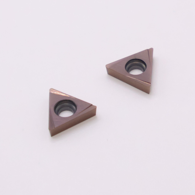 TPGT10 TPGT11 Karbiddrehintritts für CNC Drehen 4W Chip Breaker in Silber / Bronze
