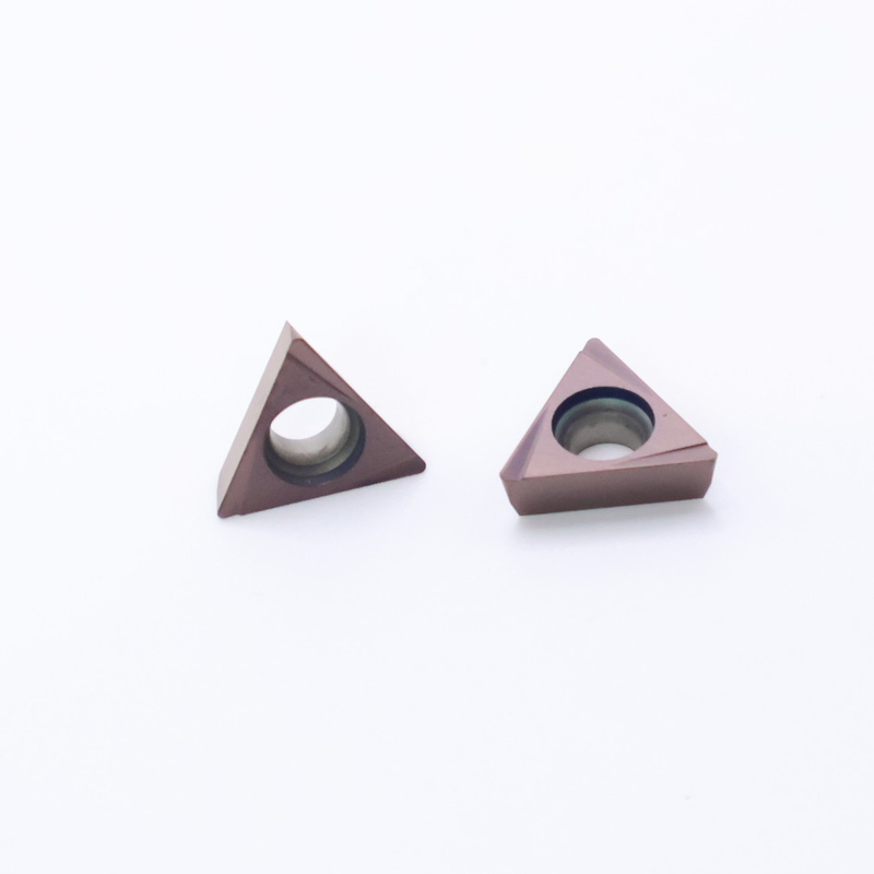 TPGT10 TPGT11 Karbiddrehintritts für CNC Drehen 4W Chip Breaker in Silber / Bronze