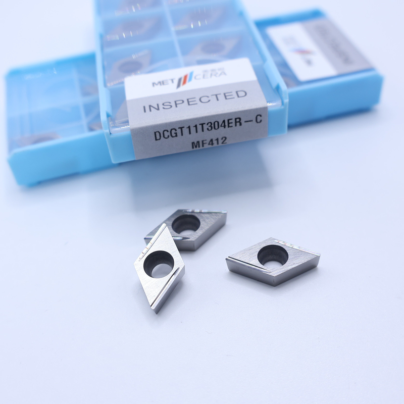 MF412/PV4312 Silber/Bronze DCGT07 DCGT11 Karbid-CNC-Drehvorrichtungen mit C-Finish-Chipschneider