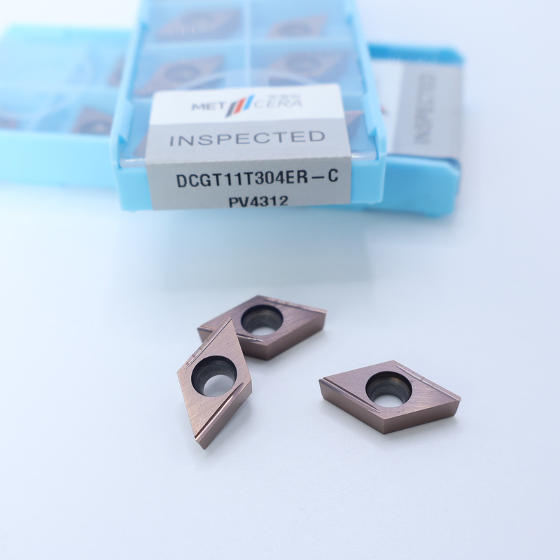 MF412/PV4312 Silber/Bronze DCGT07 DCGT11 Karbid-CNC-Drehvorrichtungen mit C-Finish-Chipschneider
