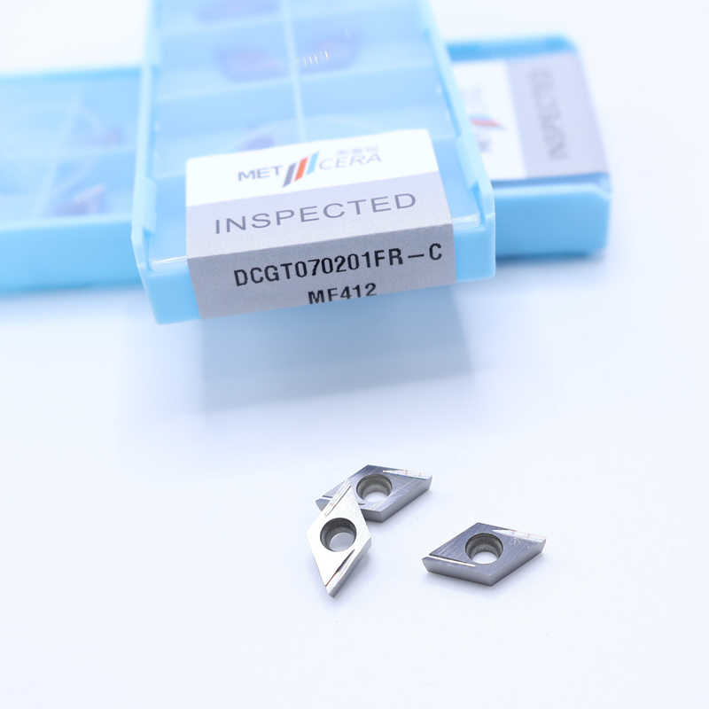 MF412/PV4312 Silber/Bronze DCGT07 DCGT11 Karbid-CNC-Drehvorrichtungen mit C-Finish-Chipschneider