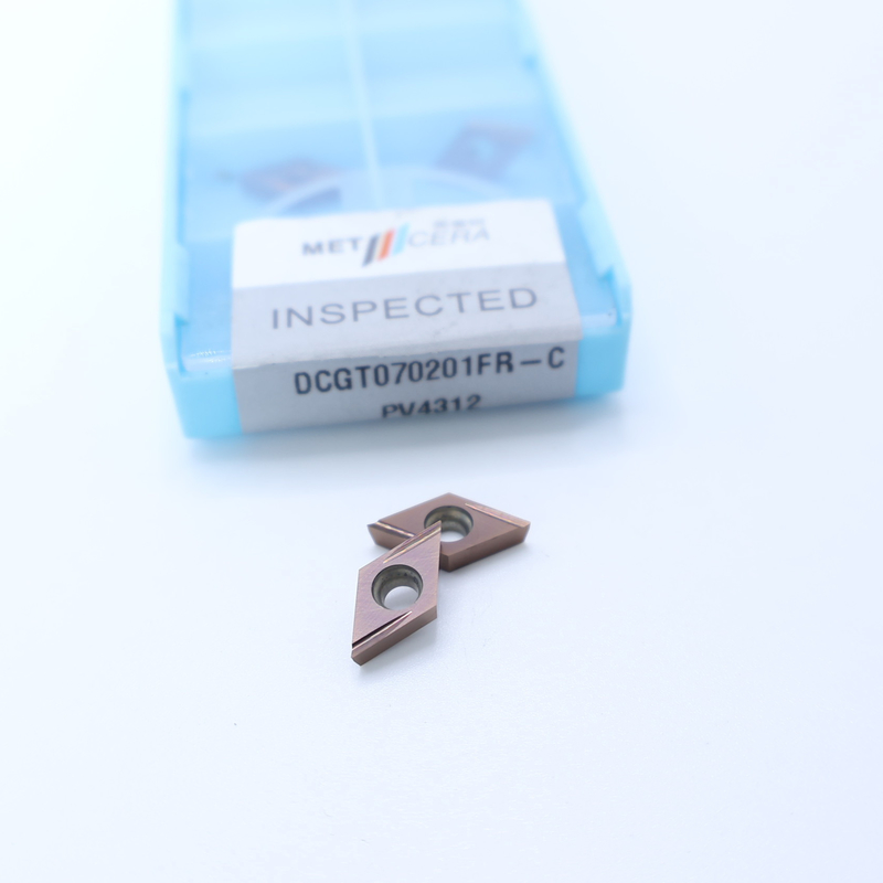 MF412/PV4312 Silber/Bronze DCGT07 DCGT11 Karbid-CNC-Drehvorrichtungen mit C-Finish-Chipschneider
