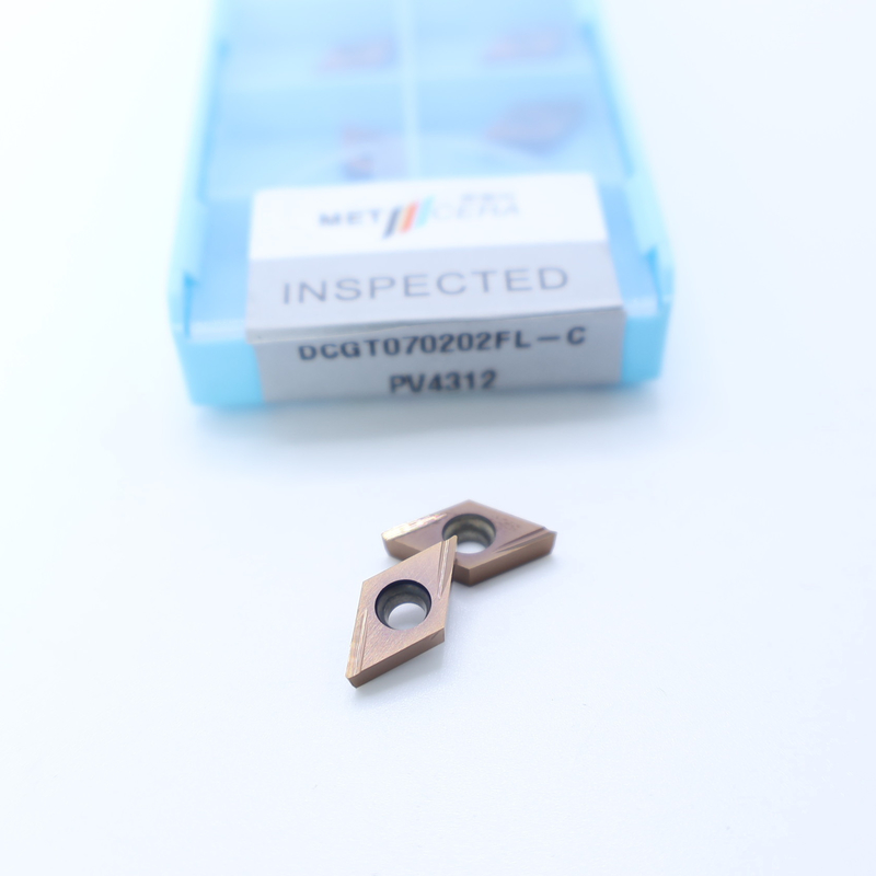 MF412/PV4312 Silber/Bronze DCGT07 DCGT11 Karbid-CNC-Drehvorrichtungen mit C-Finish-Chipschneider