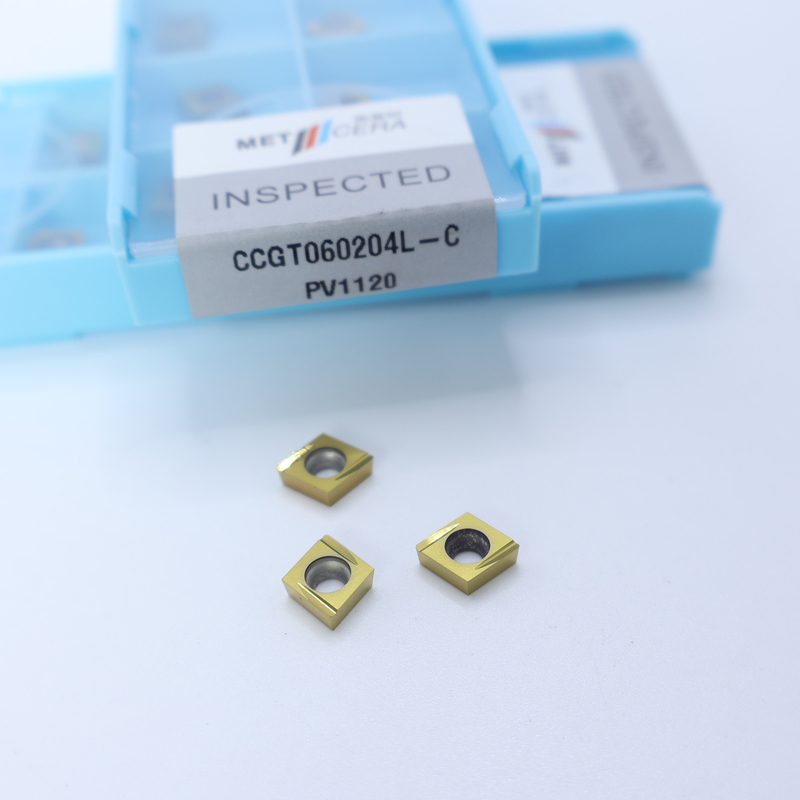 Werkstück aus Kohlenstoffstahl CCGT06 CCG09 Cermet-Werkstücke mit Fertigung und C-Finierung für CNC-Bearbeitung