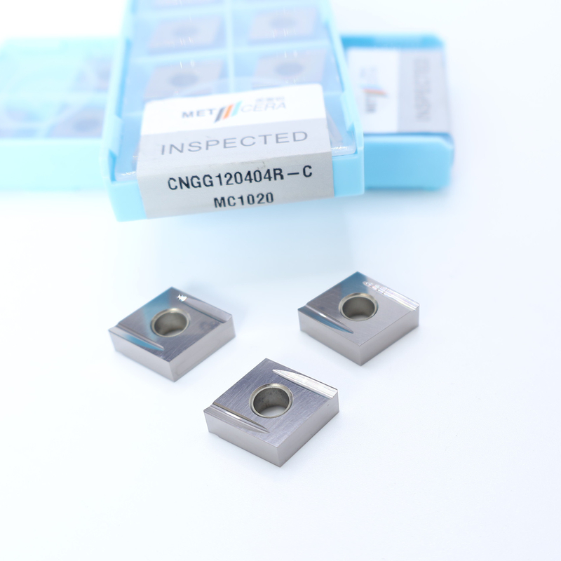 CNGG12-Cermet-Werkstücke mit nicht beschichteter Beschichtung und C-Finish-Chipschneider