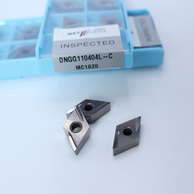 DNGG1104 DNGG11 Cermet CNC Cermet Dreh-Einfügungen, End-Einfügungen mit C-End-Chipschneider
