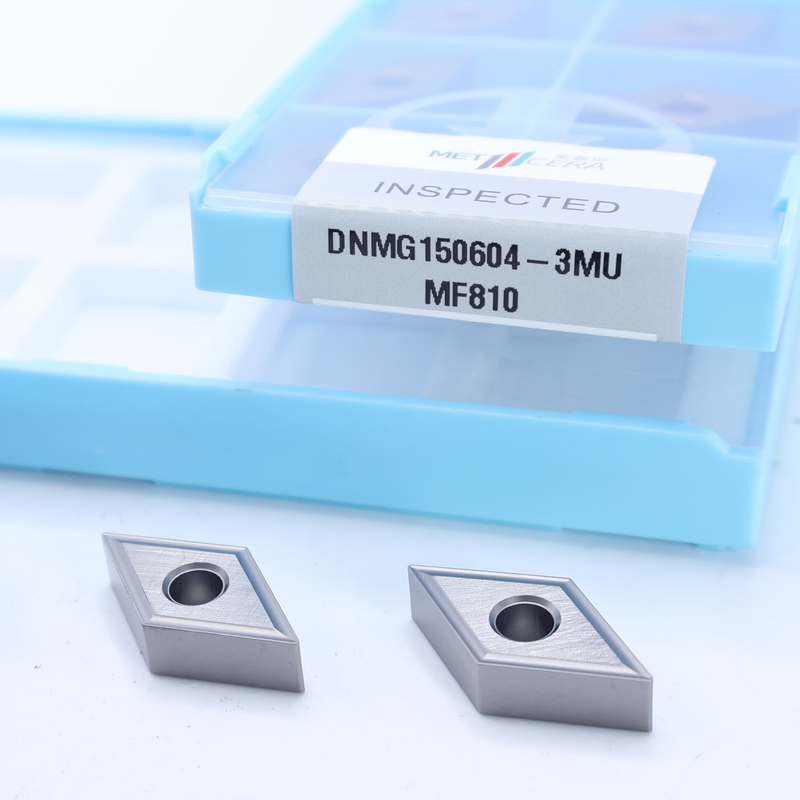 Niedriglegiertes Stahl DNMG1504 Karbid-Drehinsatz mit 3MU Halbveredelung Splitterbrecher und unbeschichtete Beschichtung