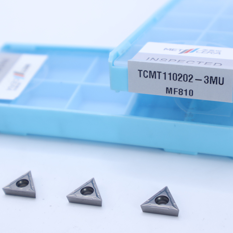 MF810 Silberkarbid Drehinsatz TCMT09 TCMT11 TCMT16 Positiver CNC-Insatz mit 3MU Halbfertigsplitter