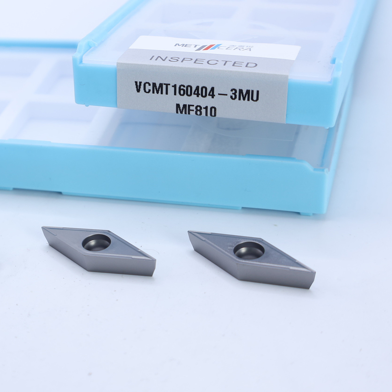 Außen- und Innendrehkarbid-Einsatz VCMT11 VCMT16 Positiver CNC-Einsatz mit 3MU Halbfertig-Chipbreaker