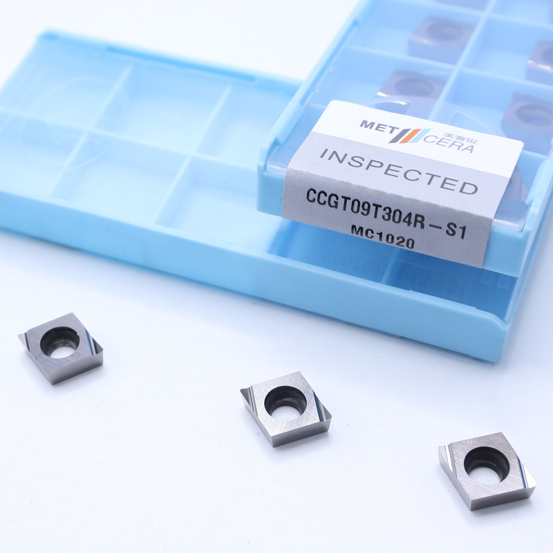 S1 Schärfe-End-Chipschneider Cermet CNC-Drehinsätze CCGT03 CCGT04 CCGT06 CCGT09 mit hoher Verschleißfestigkeit