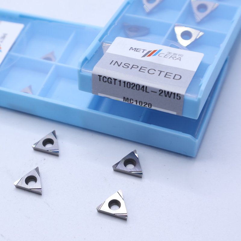 Außene Drehung Cermet CNC-Einsätze TCGT11 TCGT1102 mit 2W15 Scharfen Finish-Chipschneider für die Verarbeitung von Stahlmetalllegierungen