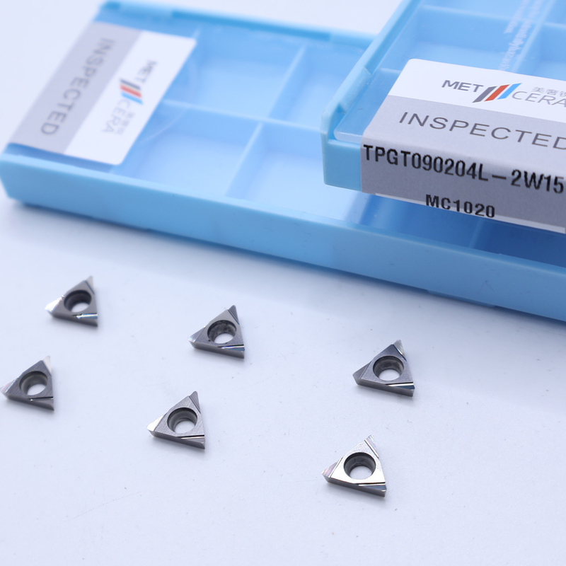 CNC-Drehvorrichtungen von Cermet TPGT0902 mit 2W15 Schärfe-End-Chipschneider für die Verarbeitung von Stahl, Metall und Legierungen