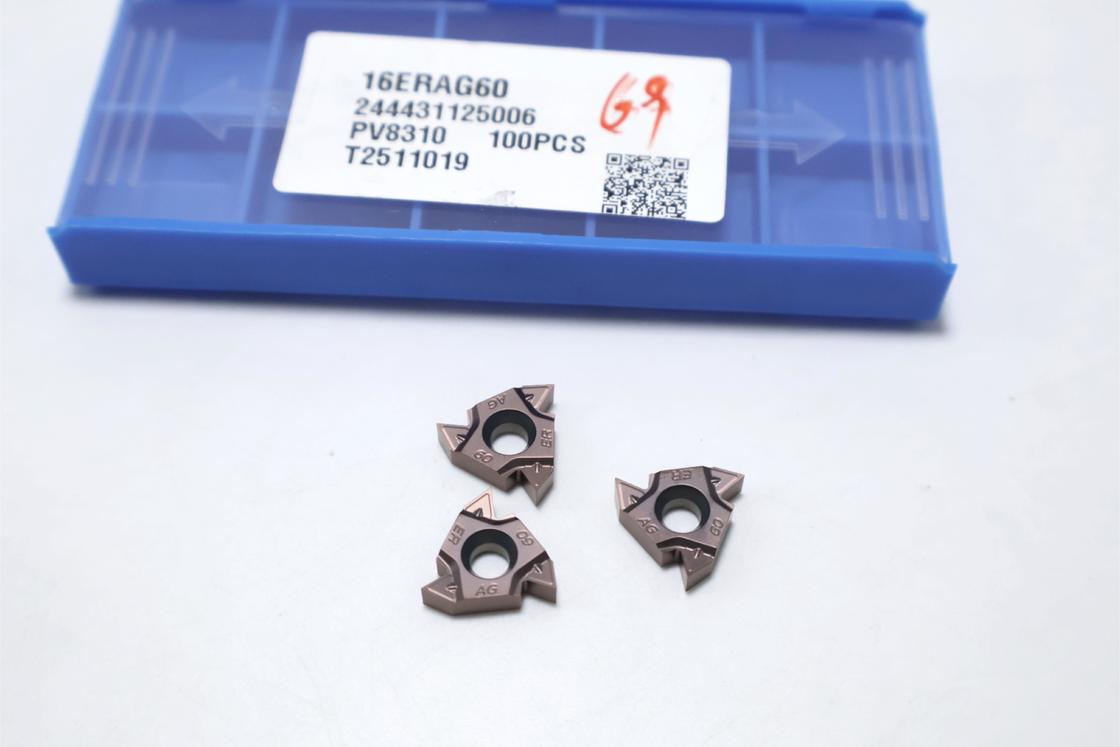 55DEG Außenindexbares Karbid-Einsatz Hohe Festigkeit Gewinde Schneiden Einsätze Teilweise Profil PVD Beschichtet 16ERAG55 16ERAG60