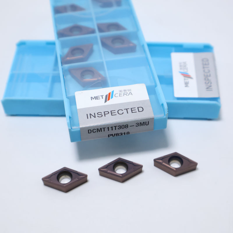 DCMT07 DCMT11T3 55° Rhombische Wendeschneidplatten für Stahl, Edelstahl, positive Wendeschneidplatte mit 3MU Spanbrecher