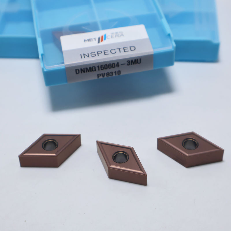 DNMG150604 DNMG150608, 55° Rhombic-Carbide-Drehinterstellungen für Stahl, Edelstahl im 3MU-Chipbreaker