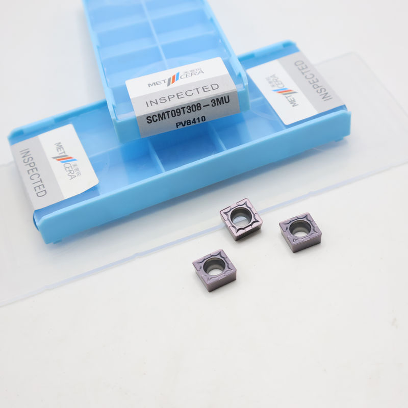 SCMT09T308 90° Quadratische Wendeschneidplatten aus Hartmetall zum Drehen von Stahl, Edelstahl mit 3MU Spanbrecher