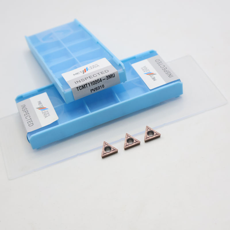Beschichtetes Karbid-Drehinsert TCMT09 TCMT11 TCMT16 Positives CNC-Insert mit 3MU Halbfertig-Chipschneider