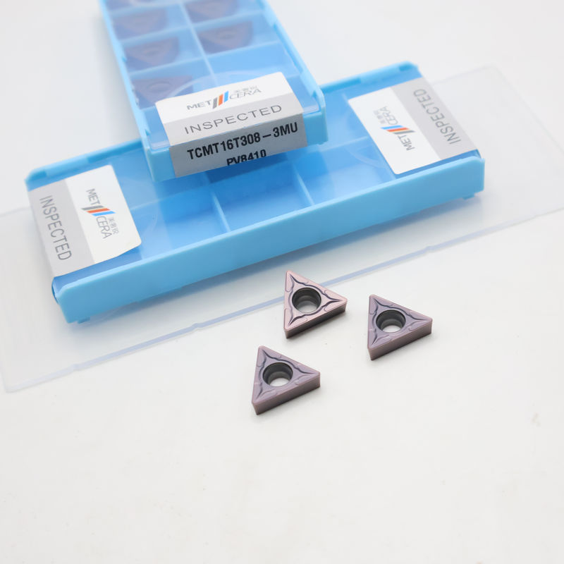 Beschichtetes Karbid-Drehinsert TCMT09 TCMT11 TCMT16 Positives CNC-Insert mit 3MU Halbfertig-Chipschneider